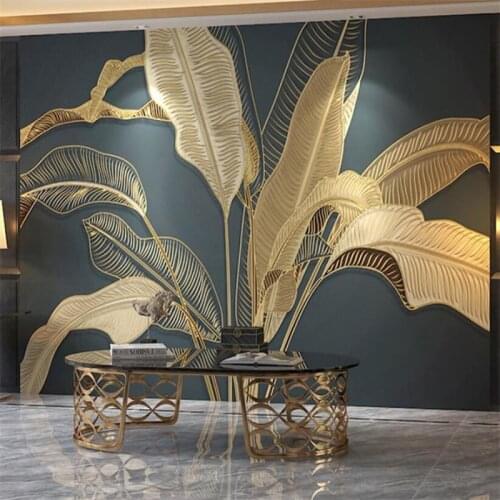 Beibehang Banana tree tropical plant wall papers home decor photo mural wallpapers for living room decoration bathroom decor