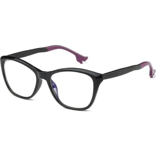 High Heels Shape Plastic Titanium Cat Eye Glasses Frames Ultralight Men Women Optical Fashion Computer Glasses 50195