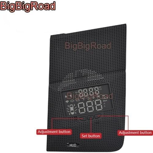 BigBigRoad Car Auto Head Up Display HUD HD Projector Screen Overspeed Alert Alarm Detector For Toyota Prado 2009~2014 2015 2016