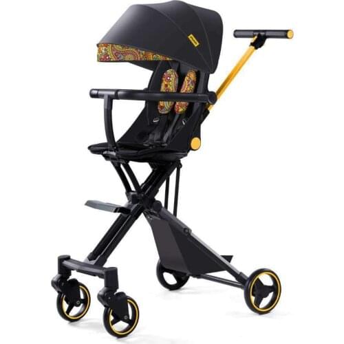 Strolling Baby Can Sit and Lie High Landscape Baby Stroller Portable Foldable Stroller