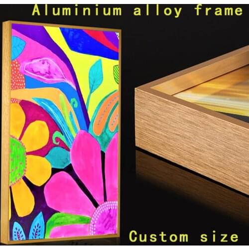 DIY modern Aluminum Alloy Frame for canvas diamond painting custom painting diy Art frame crafts home decoration Christmas Gift