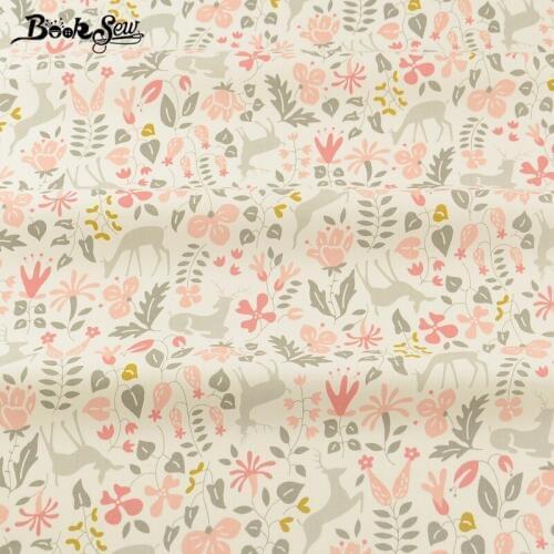 Booksew Sewing For Art Work 100% Cotton Twill Fabric Curtains Pillows Meter Fabric For Sewing Clothing Bedding Set Dolls
