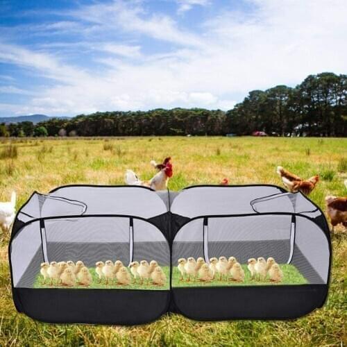 Foldable Cage Fence Tent Portable Breathable for Chick Rabbit Small Pet Outdoor SUB Sale