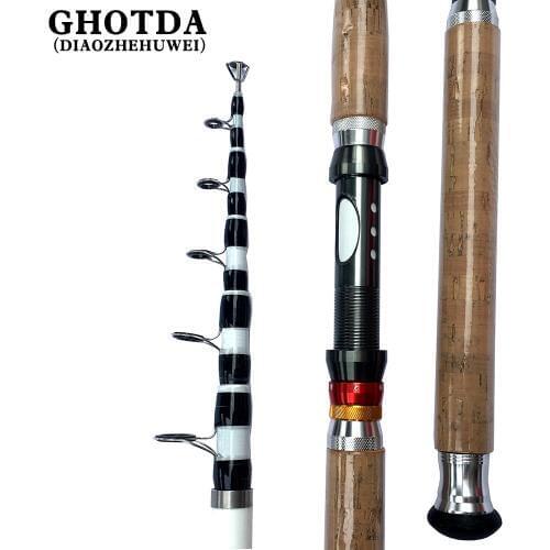 GHOTDA 2.1M 2.4M 2.7M 3.0M 3.6M Rock fishing rod travel ultra light casting spinning lure
