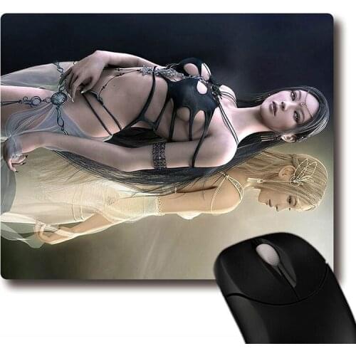 Light and dark goddesses game pattern printed Heavy weaving anti-slip rubber pad office mouse pad Coaster Party favor & gifts