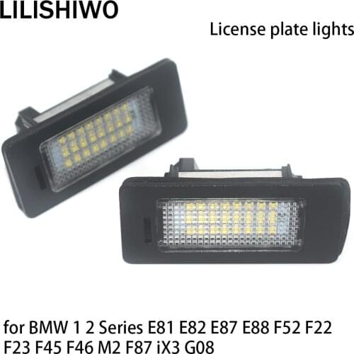LILISHIWO Car Number License Plate Light Lamp LED Lights for BMW X1 E84 X3 F25 X5 E70 X6 F16 F15 E71 E72