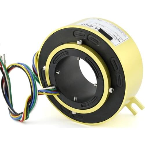 Inner Hole 60mm Outer Diameter 130mm Slip Ring Collector Ring 2/4/6/8/10/12/16/18/24 Way Wire Rotary Joint
