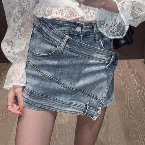 Woman jeans womens distressed jeans sexy ripped jeans for women slit jeans Fake Zippers Shorts Cotton JEANS