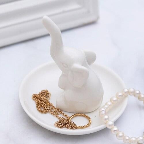 1pc Desktop Elephant Ring Holder Storage Jewelry Rack Display Stand Decoration Hot