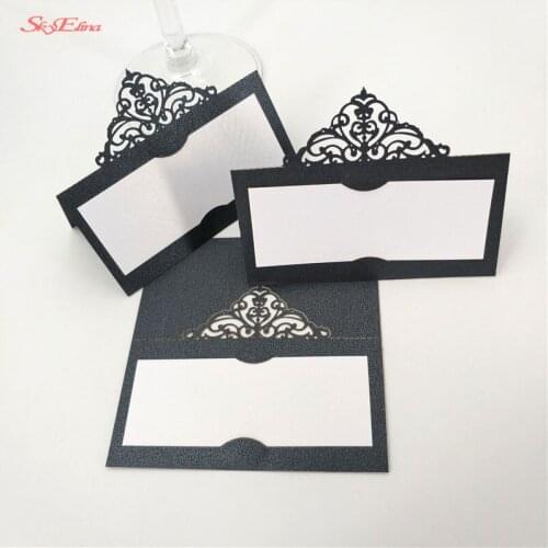 10/50/100pcs Place Cards Favor Decoration Chic Name Place Cards Wedding Decoration Party Table Cards Supplies 6z