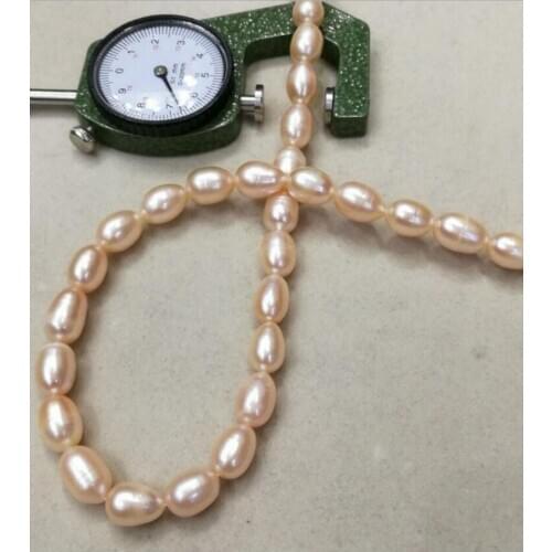 14K Yellow Gold with 8-9mm Drop Pink South Sea Pearl Necklace 18"