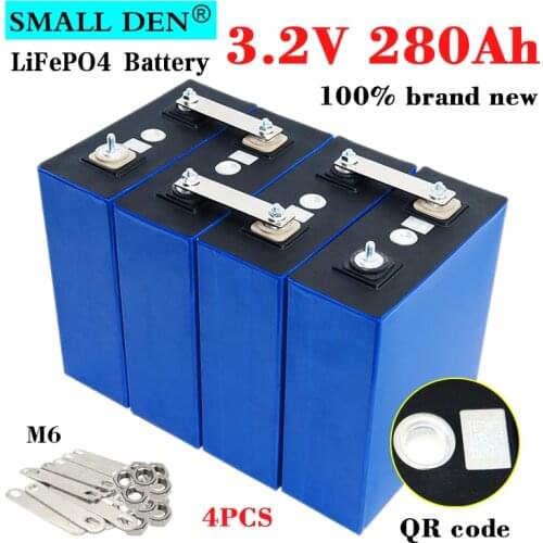 4PCS New 3.2V 180Ah Lifepo4 battery 3.2v lithium iron phosphate Grade A diy 12v 24v Solar storage Electric car Golf cart Yacht