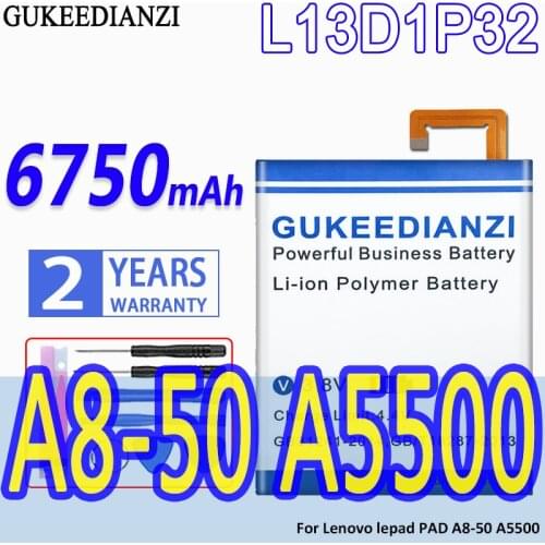 High Capacity GUKEEDIANZI Battery L13D1P32 6750mAh For Lenovo lepad PAD A8-50 A5500