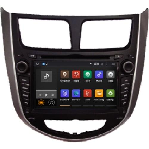 Android 9.0 GPS player car dvd for Hyundai Verna/Accent/Solaris/Grand Avega Hatchback/Accent Blue/Accent WIT Hatchback 2011-2015