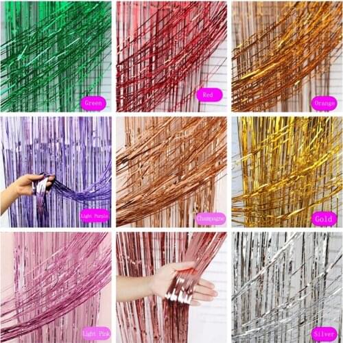 2M Rainbow Backdrop Foil Curtains Photography Background Supplies Birthday Party Decoration Adult Party Decorations For Home