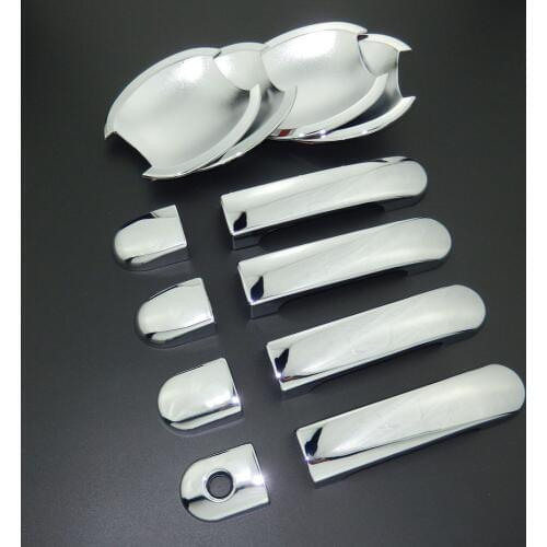 For Nissan Note / Tone 2005-2013 E11 Chrome Door Handle Cover & Door Bowl Cover Car Styling 2006 2007 2008 2009 2010 2011 2012