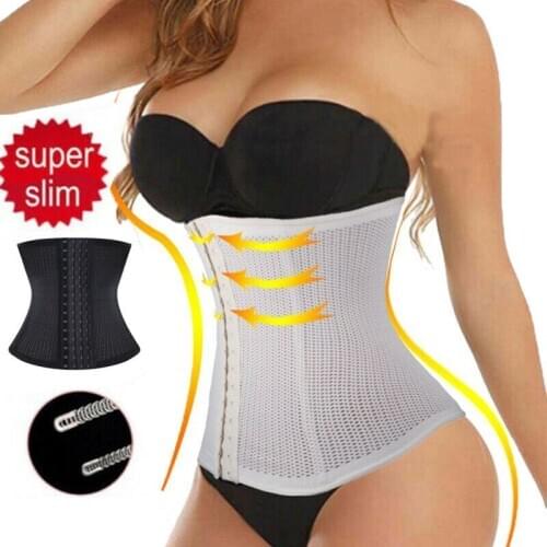 FLORATA Waist Girdle Belt Body Shaper Breathable Waist Trainer Tummy Control Corset Slimming Body Shapewear Plus Size 3XL Corset