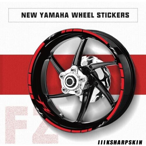 KSHARPSKIN Reflective wheel set motorcycle sticker rim decoration super mucous membrane for Yamaha FZ fz