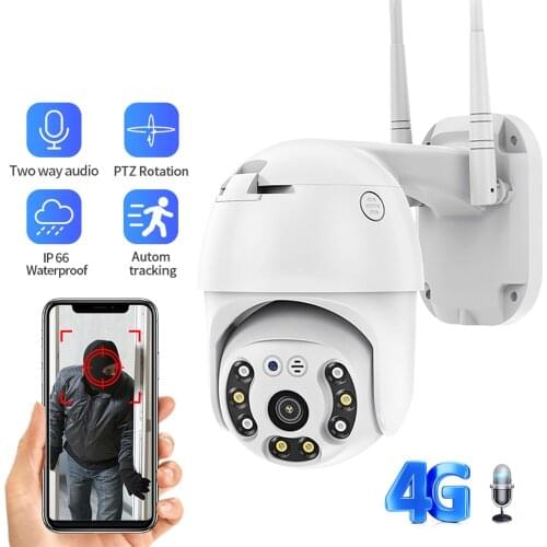4G Camera WIFI 2MP 1080P PTZ Camera Dome Wireless GSM SIM Card IP Camera Security Outdoor CCTV P2P IR Night Vision 30M