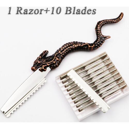 Hot Japan Stainless Steel Professional Sharp Barber Razor Blade Hair Razors Cut Hair Cutting Thinning Knife Salon Tools Art