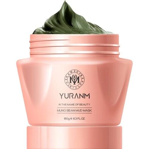 Beauty mung bean mud cleaning mask daub-type Pore Acne cleanser shrink pores hydrating, moisturizing and oil controlling