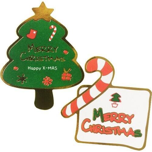 80 Pcs/lot Style Mixed Merry Christmas&Tree DIY Multifunction Seal Sticker Gift Baking Packaging Label Decration Scrapbook