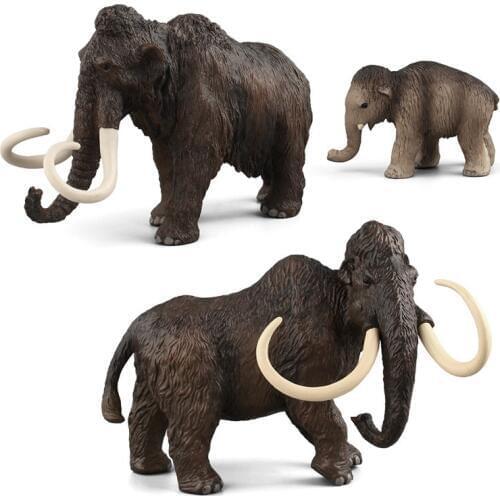 Simulation Mammoth Figure Collectible Toys Wild Animal Action Figures Kids Animal Cognitive Toys