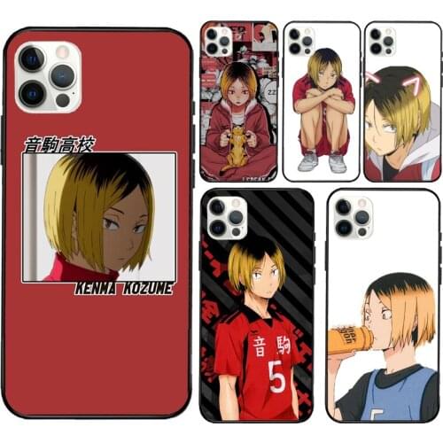 Kenma Kozume Haikyuu Nekoma Soft Cover For iPhone 12 11 Pro Max X XR XS Max 5S SE 2020 8 7 Plus 12 Mini Phone Case