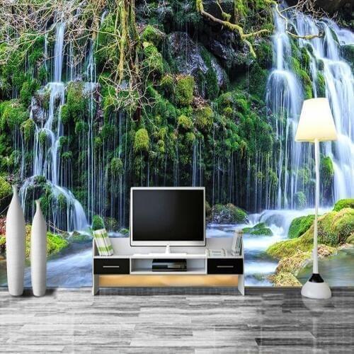 3D Room Wallpaper Custom Mural Non-woven Murales De Pared Modern HD Waterfall Scenery Photo Wall Paper 3D Wall Murals Wallpaper