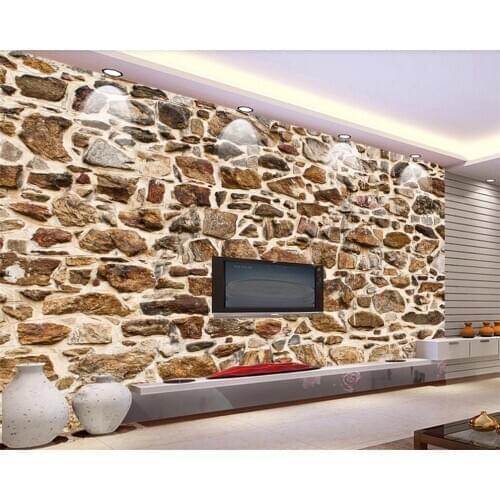 Beibehang wallpaper for walls 3 d Vintage retro papel de parede 3d embossed stone texture TV background wall paper papier peint