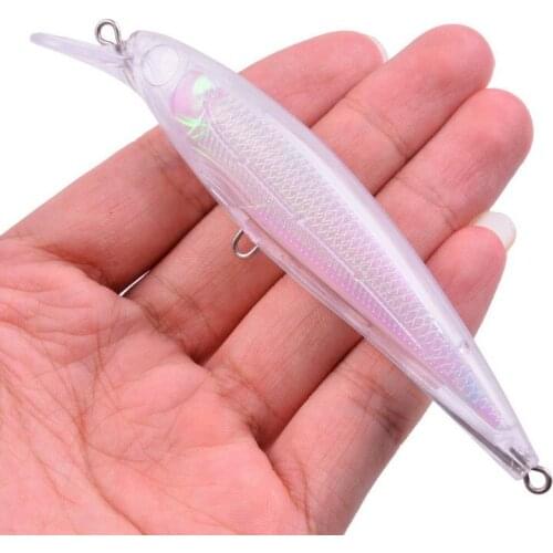 11cm/11.73g Blank Nude Baits Crank Pencil Minnow Bait Unpainted Lure Bodies Fishing Bait