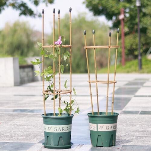 Imitation Bamboo 4-pole Climbing Frame Plant Climbing Frame Support Cage Flower Holder Gardening Tool For Climbing Fruits