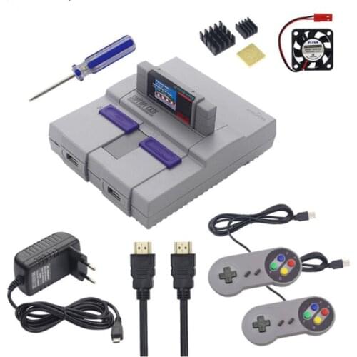 Retroflag SUPERPi CASE For Raspberry PI 3 Model B+ 3B Plus 3B+ Retropie Game Console With Fan Heatsink Gamepad Power Adapter