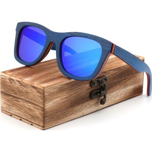 Luxury fashion women polarized sunglasses wooden men Travel beach sun glasses good quality handmade glasses box Gafas de sol