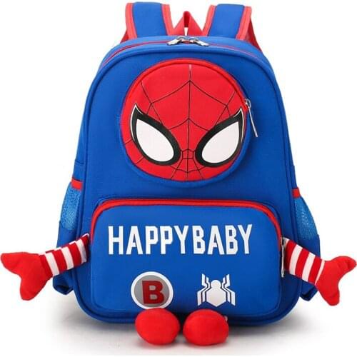 New The Avengers Spiderman Modeling Backpack Disney Marvel Kindergarte Child School Bag Portable Waterproof Backpack Mochila