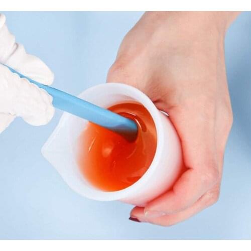 N7MF Silicone Stir Sticks Heat Resistant Cake Cream Butter Spatulas Mixing Batter Scraper Non-Stick Flexible for Epoxy DIY