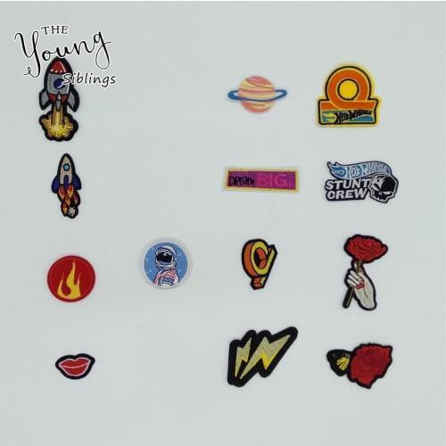 Hot sale Patches Iron on patch Embroidery Applique DIY Clothing Accessories Patches For Clothing Fabric Badges Craft supplies