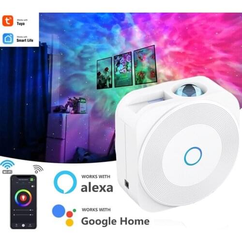 Smart Galaxy Projector Voice Control Timing Setting Tuya Smart Control Romantic Projector Lamp Compatible With Alexa Google Home