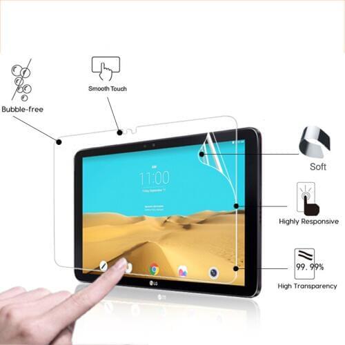 High Quality HD lcd screen protector film For LG G PAD X 10.1 V930 10.1" Clear glossy front protective film with clean cloth