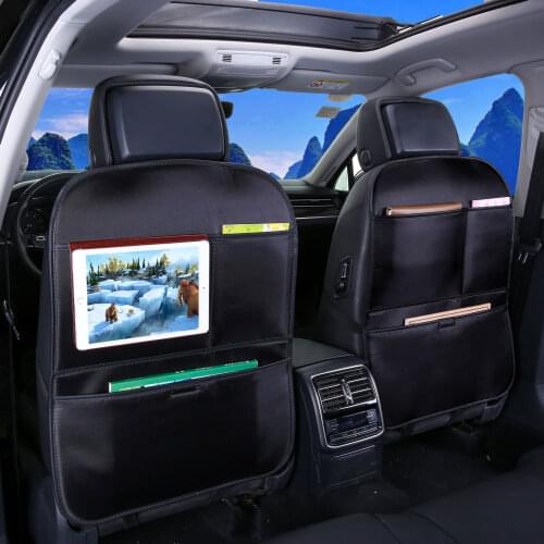 Car Seat Back Cover Protector for Kids Cartoon Car Anti Kick Mat with Bag Waterproof Car Seat Back Protector Anti Kick Pad 1PCS