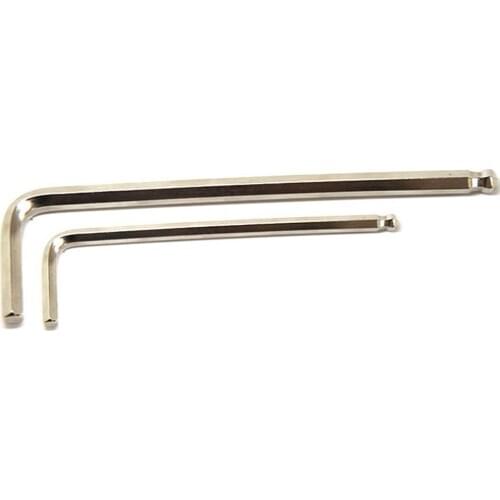 5pc/lot M1.5 M2 M2.5 M5 M6 DIN911 L Type Long Arm Ball Point Allen Repair Wrench 45# Steel Hardened Environmental Nickel