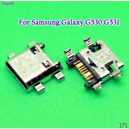 2PCS/Lot USB Charge Dock Socket Jack Charging Port Connector For Samsung Galaxy Grand Prime G530 G530H G530F G531 G531F G531H