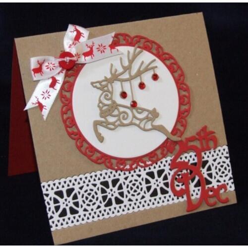 25 Dec Christmas Date Metal Cutting Dies New 2019 Stencils for DIY Scrapbooking Paper Cards Craft Making Craft Fun Decoration