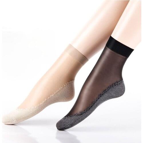 5 Pairs, Sexy Lace Socks, Ladies Sweat-absorbent Non-slip Clothing with Cotton Bottom, Erotic Underwear Set, Cosplay Accessories