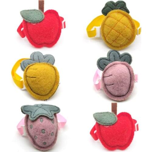 50/100 Pcs Pet Dog Accessories Summer Fruit Style Dogs Pet Bow Ties Necktie Pet Supplies Dog Grooming Bowties Accessories