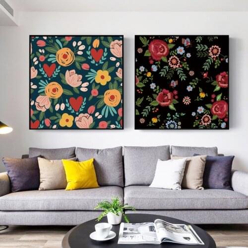 Abstract Flower Posters Home Wall Art Decor Nordic Canvas Painting Luxury Decor Print for Living Room Minimalist Design Picture