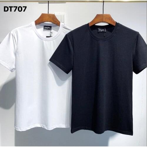Authentic classic Italian brand, mens and womens T-shirts, street hip-hop letters printing DT707