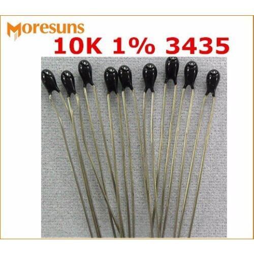 Fast Free ship 200pcs/lot NTC bead form thermistor (small black)NTC MF5A-103F-3435FA 10K 1% 3435 ntc thermistor