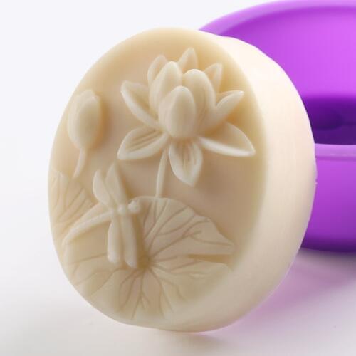Lotus Flower Soap Mold DIY Craft Kitchen Cake Baking Molds DIY Handmade Silicone Mould