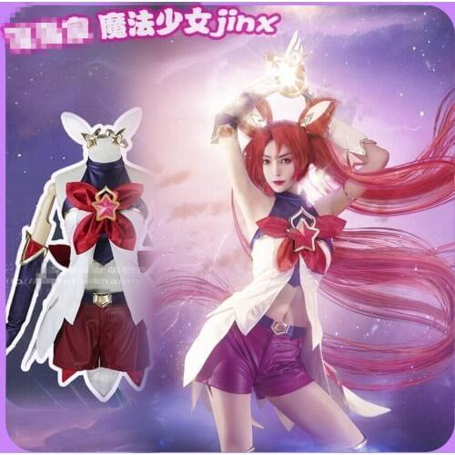 The Game LOL Jinx Cosplay LOL Star Of The Guardian Of The Magic Girl Costume Cosplay C
